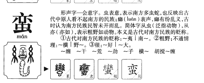 蛮字字源