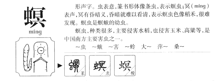 螟字字源