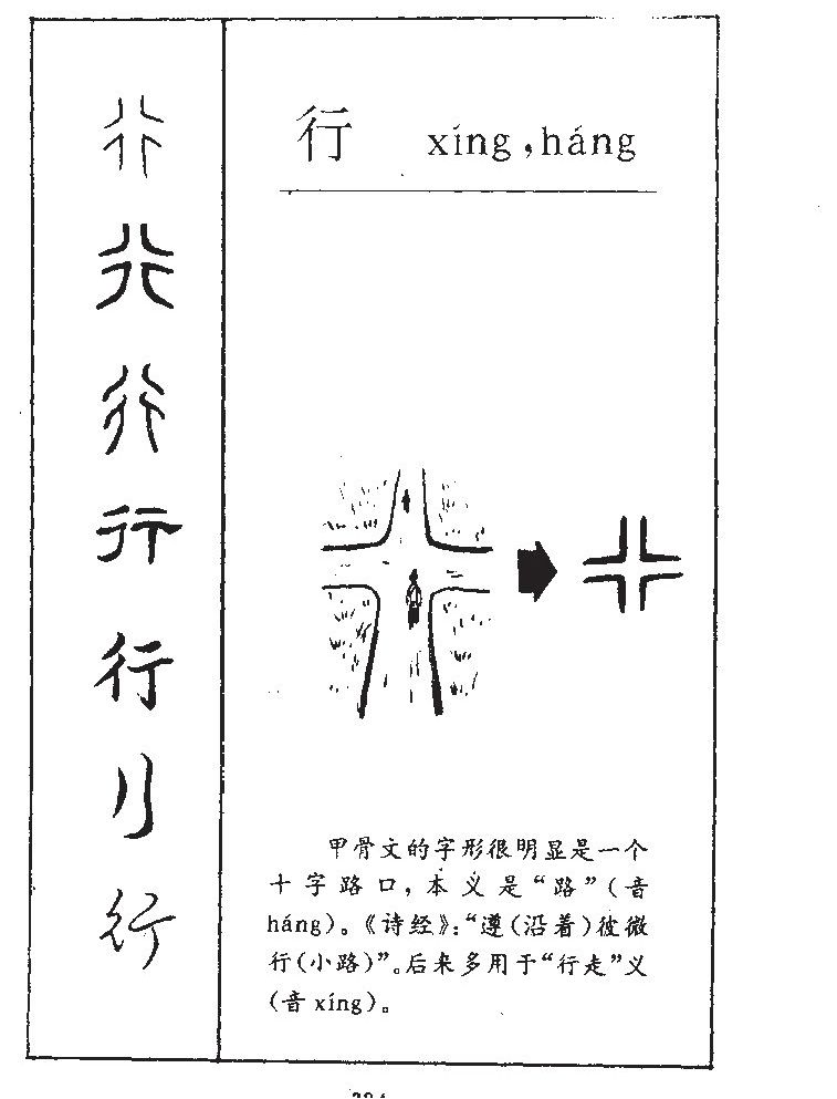 行字字源