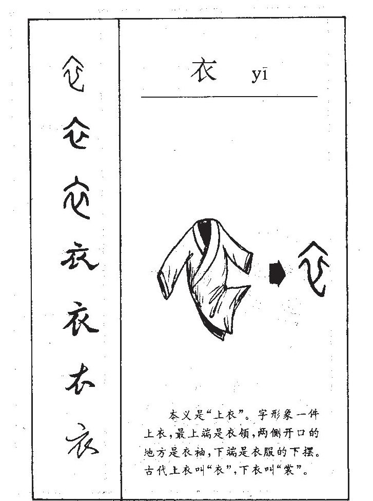 衣字字源