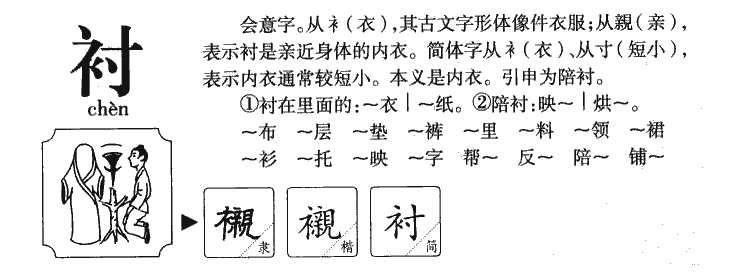 衬字字源