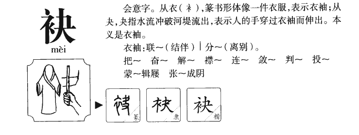 袂字字源