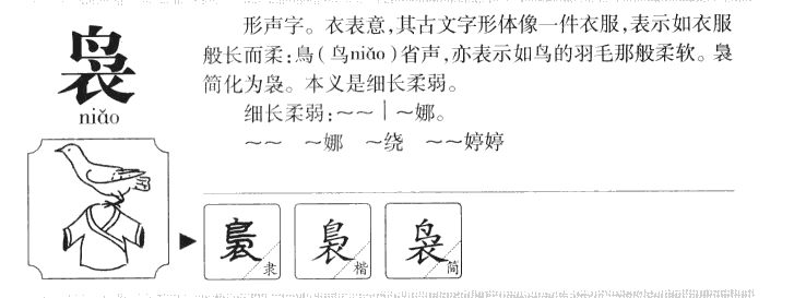 袅字字源