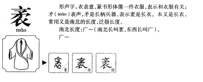 袤字字源