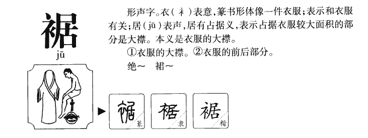 裾字字源