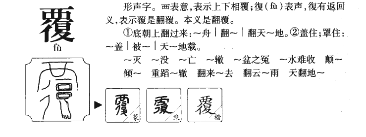 覆字字源