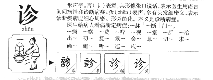 诊字字源