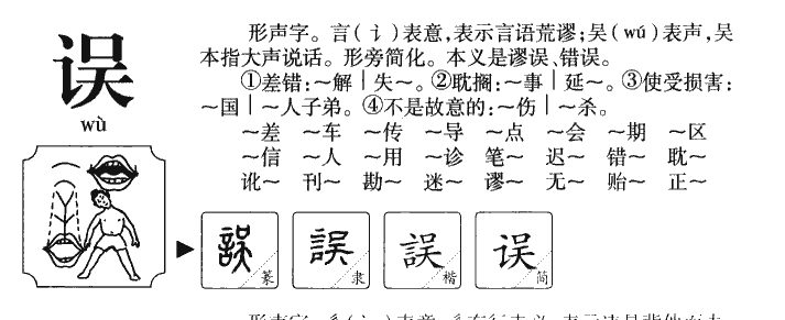 误字字源