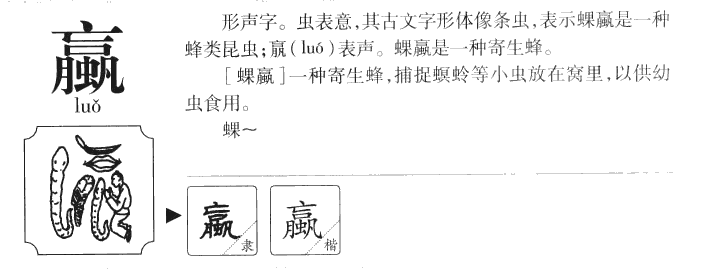 赢字字源