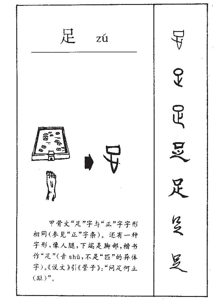 足字字源