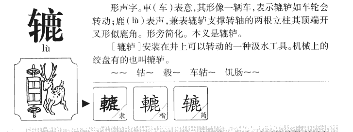 辘字字源