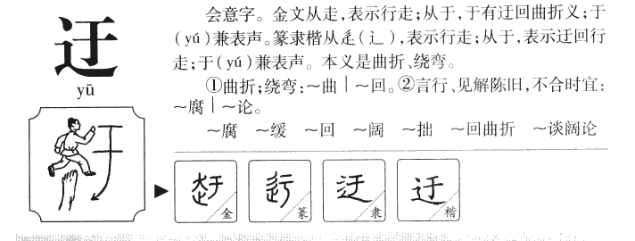 迂字字源