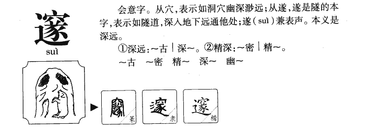 邃字字源