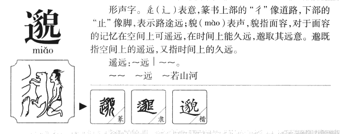 邈字字源