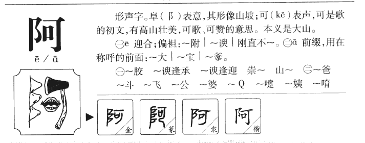 阿字字源