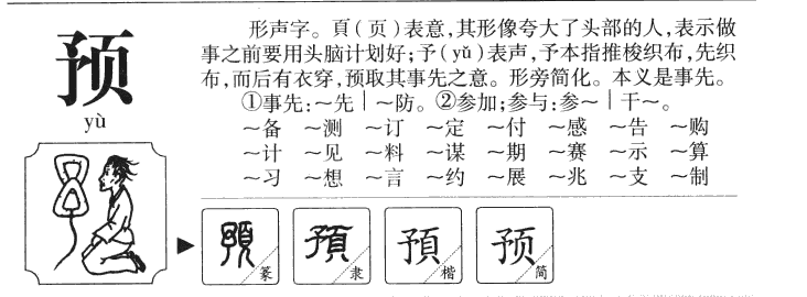 预字字源