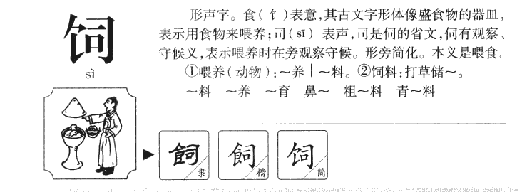 饲字字源
