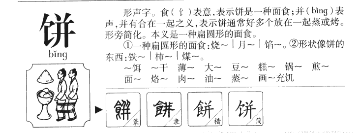 饼字字源