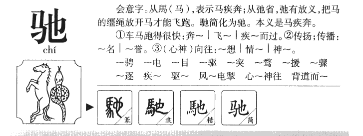 驰字字源