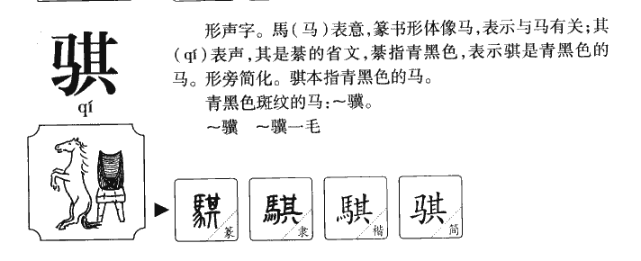 骐字字源