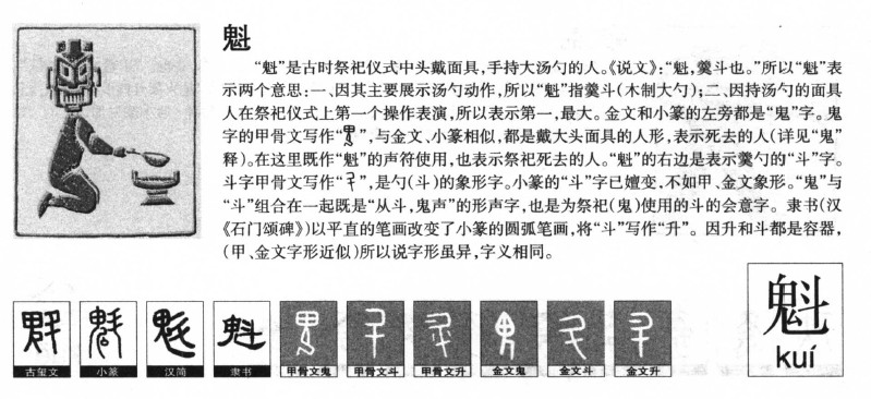 魁字字源