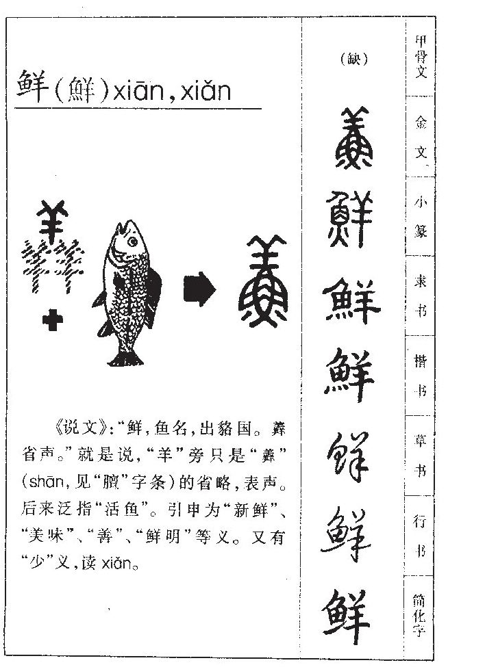 鲜字字源