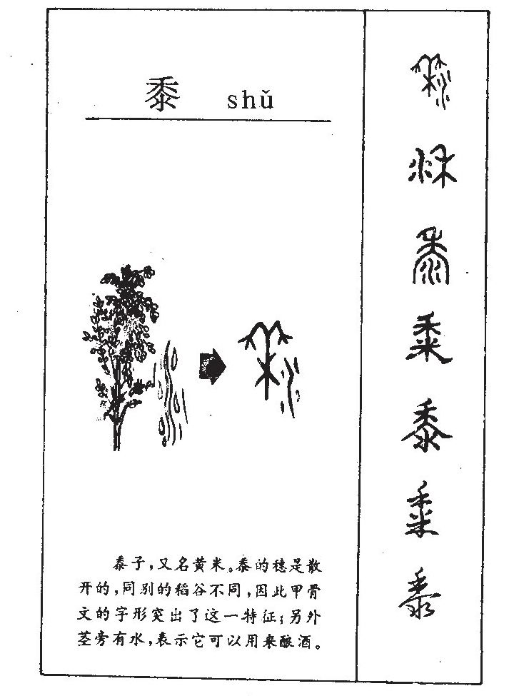 黍字字源