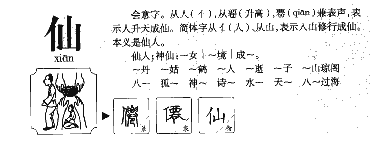 仙字字源