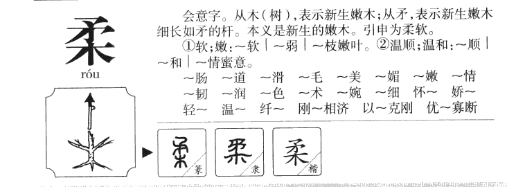 柔字字源