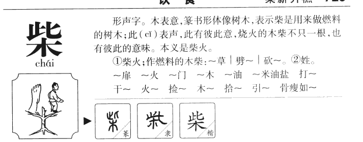 柴字字源