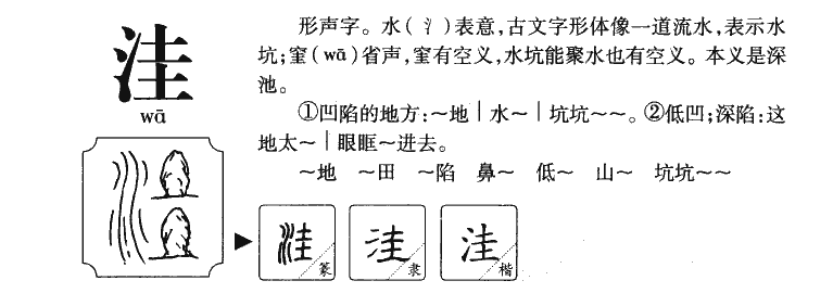 洼字字源