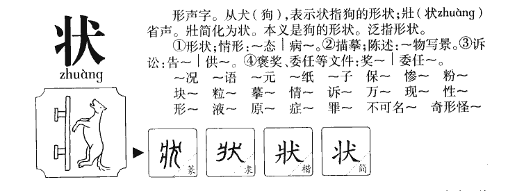 状字字源