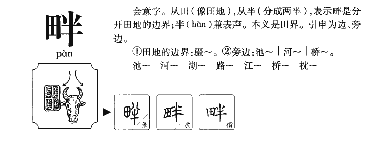 畔字字源