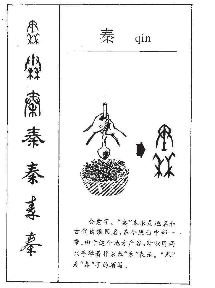 秦字字源