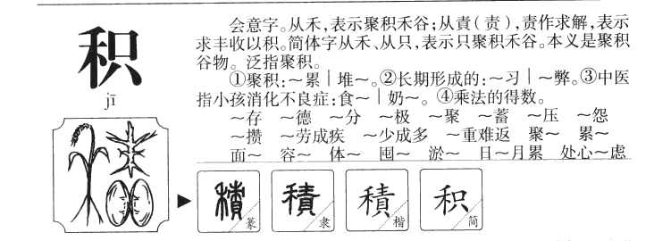 积字字源